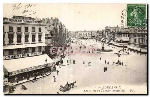 Cartes postales Bordeaux Les allees de Tourny