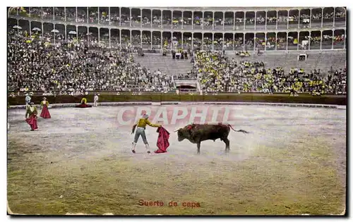 Cartes postales Corrida Taureau Suerte de capa