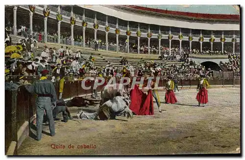 Cartes postales Corrida Taureau Quite de Caballo