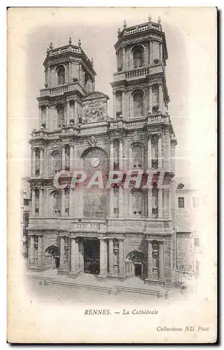 Cartes postales Rennes La Cathedrale