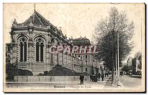 Ansichtskarte AK Rennes Chapelle du Lycee