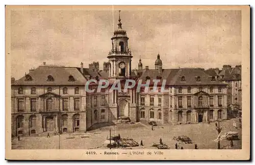 Cartes postales Rennes L Hotel de ville