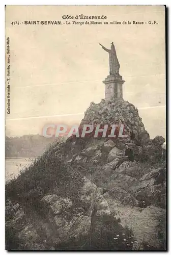 Cartes postales St Servan La Vierge de Bizeux a l embouchure de la Rance