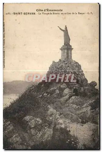 Cartes postales St Servan La Vierge de Bizeux a l embouchure de la Rance Cote d Emevaude