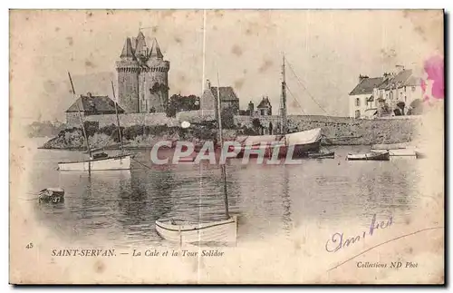 Cartes postales Saint Servan La Cale et la Tour Solidor