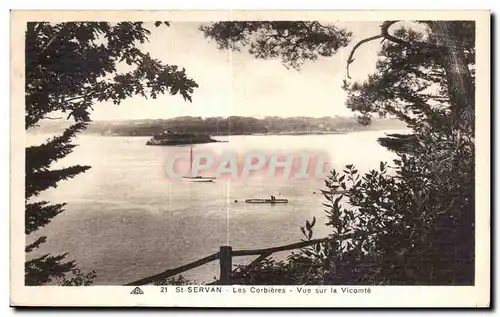 Cartes postales St Servan Les Corbieres Vue sur la Vicomte