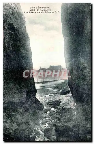 Cartes postales Cote d Emeraude St Lunaire Vue Interieure du Decolle