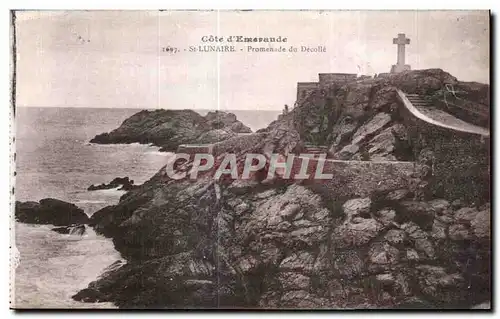 Cartes postales Cote d Emeraude St Lunaire Promenade du Decolle