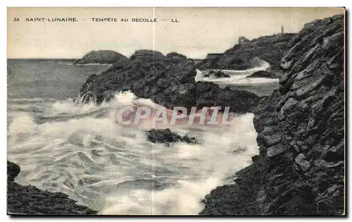Cartes postales Saint Lunaire Tempete Au Decolle
