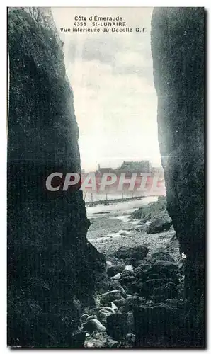 Cartes postales Cote d Emeraude St Lunaire Vue Interieure du Decolle