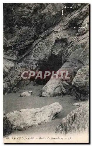 Cartes postales Saint Lunaire Grottes des Hirondelles