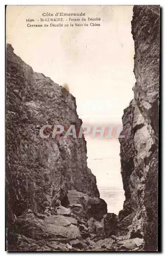 Ansichtskarte AK Cote d Emeraude St Lunaire Pointe du Decolle Crevasse de Decoile au le Saut du Chien