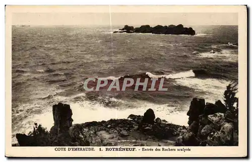 Cartes postales Cote D Emeraude Rotheneuf Entree des Rochers sculptes