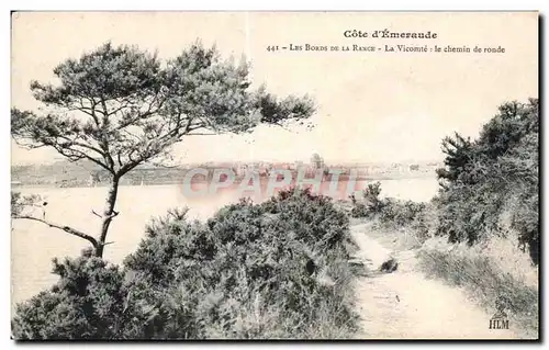 Cartes postales Cote d Emeraude Les Bords De La Rarce La Vicomte le chemin de ronde