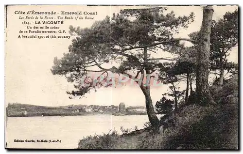 Cartes postales Cote d Emeraude Emerald Coast Les Bords de la Rance The Banles of the Rance la Vicomte