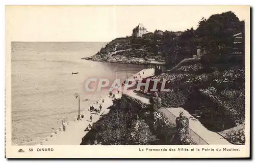 Ansichtskarte AK Dinard La Promenade des Allies et la Pointe du Moulinet