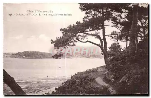 Cartes postales Cote d Emeraude Dinard la Vicomte Au loin St Servan sur Mer