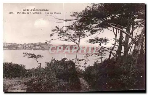 Cartes postales Cote d Emeraude Dinard la Vicomte Vue sur Dinard