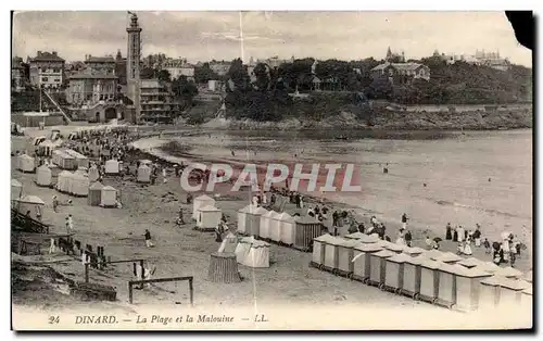Cartes postales Dinard La Plage et la Malouine