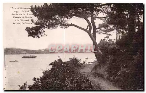 Cartes postales Cote d Emeraude Dinard Bords de la Rance Chemin de Ronde