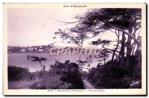 Cartes postales Cote d Emeraude Dinard la Vicomte Vue sur Dinard