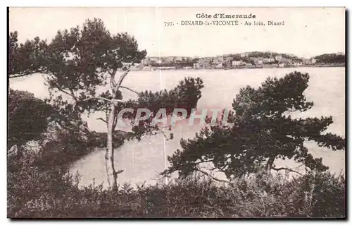 Ansichtskarte AK Cote d Emeraude Dinard la Vicomte Au loin Dinard