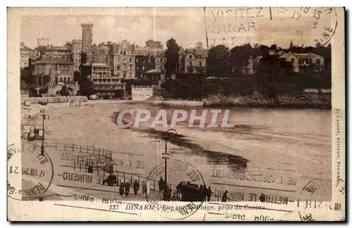 Cartes postales Dinard Vue sur Plage prise du Casino