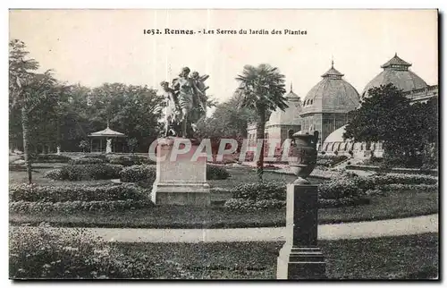 Ansichtskarte AK Rennes Les Serres du jardin des Plantes