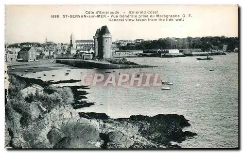 Cartes postales St Servan sur Mer vue Generale prise du Maregraphe General view taken from the tide well