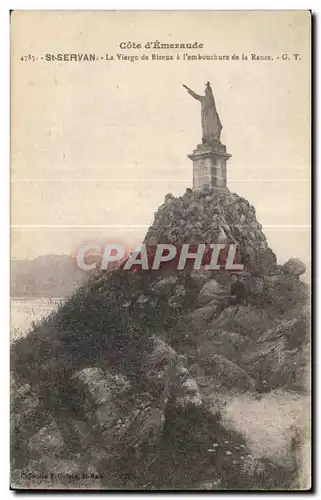 Cartes postales Cote d Emeraude St Servan La Vierge de Bizeux A l embouchure de la Rance