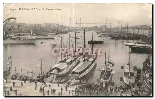 Cartes postales Marseille Le Vieux Port Bateaux