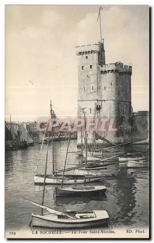 Cartes postales La Rochelle La Tour Saint Nicolas Bateaux