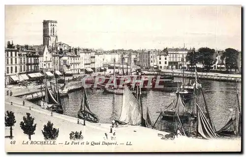 Ansichtskarte AK La Rochelle Le Port et le Quai Duperre Bateaux