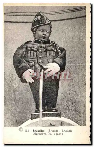 Cartes postales Bruxelles Brussel Brussels Manneken Pis Jass