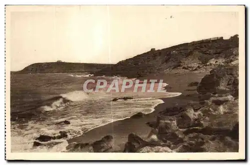 Ansichtskarte AK Cote d Emeraude Rotheneuf La Plage de I Hotel Brebion Vue prise des Rochers Sculptes