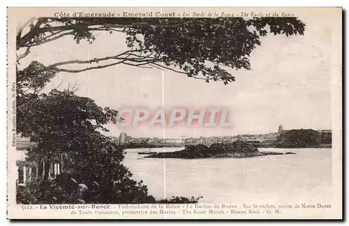 Cartes postales Le Viconte sur Rance Embouchure de la Rance Le roches de Bizeux