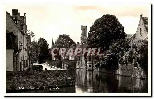 Cartes postales bruges Le Quai Vert