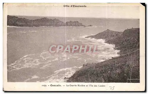 Ansichtskarte AK Cancale La Grande Riviere et I Ile des Landes