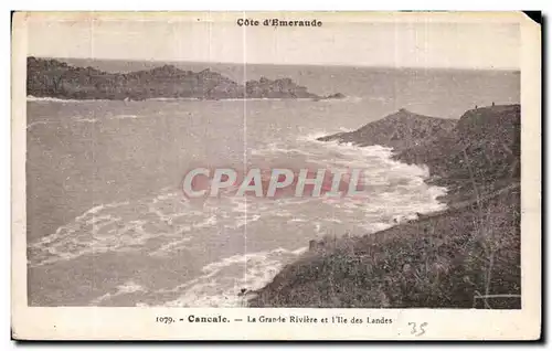 Cartes postales Cancale La Grande Riviere et I Ile des Landes