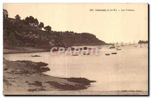 Ansichtskarte AK Cancale Les Falaises