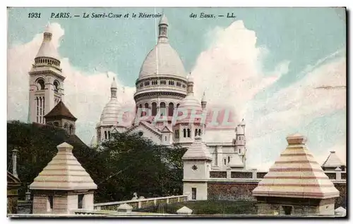 Ansichtskarte AK Paris Le Sacre Coeur et le Reservoir