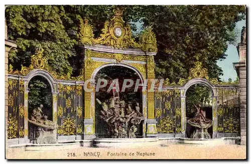 Cartes postales Nancy Fontaine de Neptune