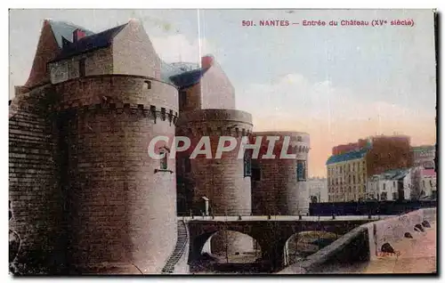 Cartes postales Nantes Entree du Chateau