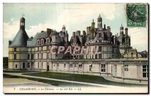 Cartes postales Chambord Le Chateau lE Cote Est