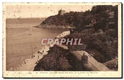 Ansichtskarte AK Dinard La Promenade des Allies et la Pointe du Moulinet