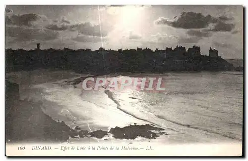 Ansichtskarte AK Dinard Effet de Lune a la Pointe de la Malouine