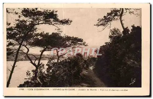 Ansichtskarte AK Dinard la Vicomte Chemin de Ronde Vue sur St Servan