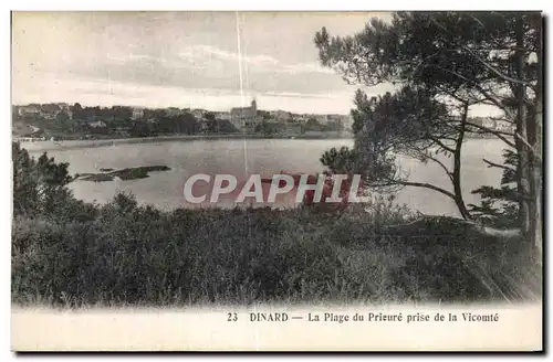 Ansichtskarte AK Dinard La Plage Prieure Prise de la Vicomte