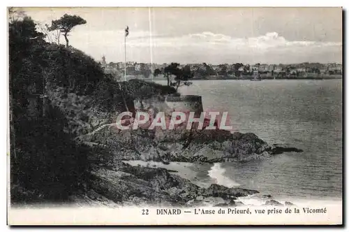 Cartes postales Dinard Panse du Prieure Vue Prise de la Vicomte