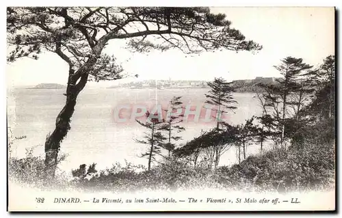 Cartes postales Dinard La Vicomte au lion Saint Malo The Vicomte St Malo afar off